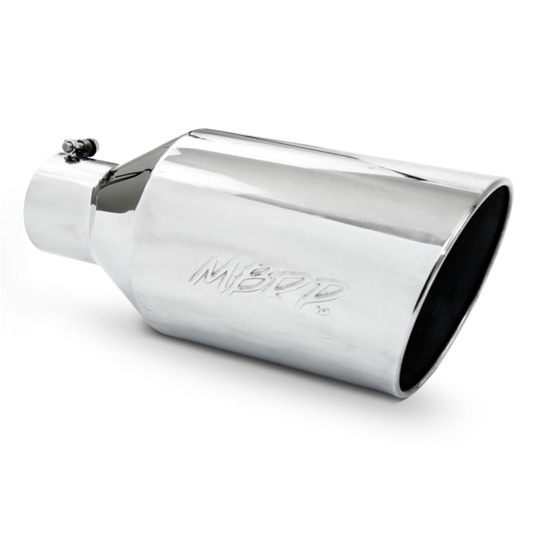 MBRP T5128 Universal Tip 8in O.D. Rolled End 4in inlet 18in length T304