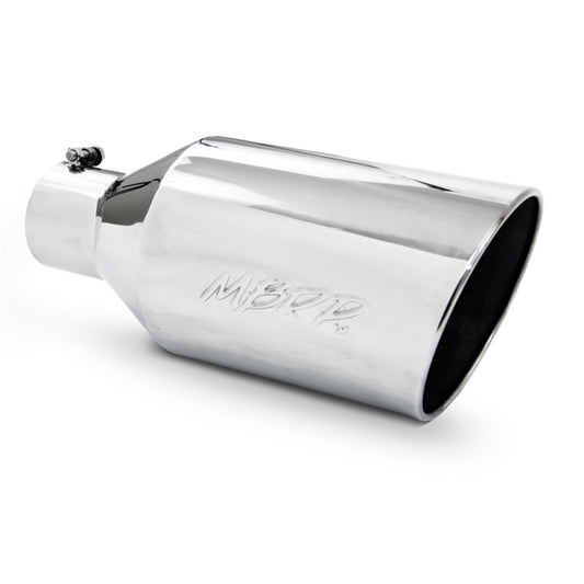 MBRP T5128 Universal Tip 8in O.D. Rolled End 4in inlet 18in length T304