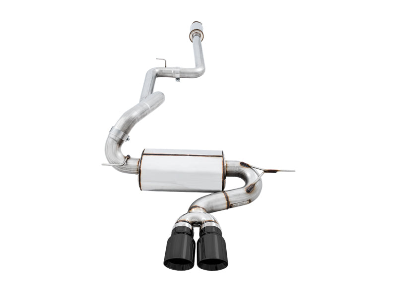 AWE Tuning 3020-33040 Ford Focus ST Touring Edition Cat-back Exhaust - Resonated - Diamond Black Tips