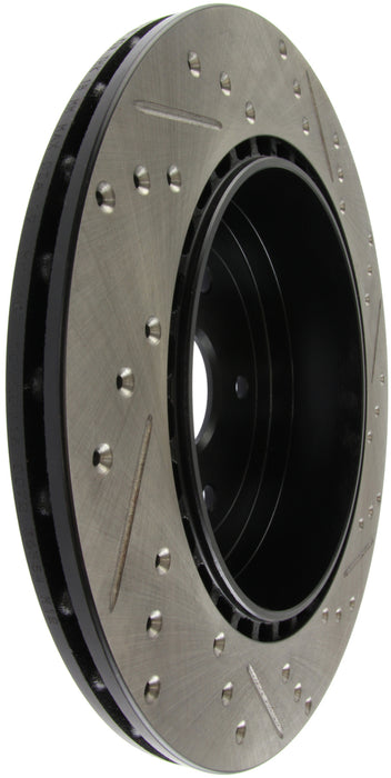 Stoptech 127.47030R StopTech 08+ Subaru STI (Will Not Fit 05-07) Slotted & Drilled Sport Brake Rotor