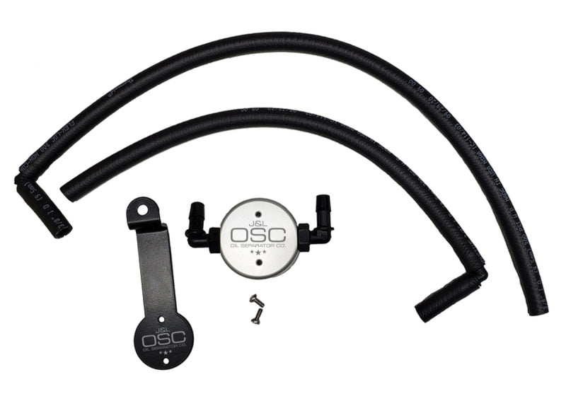 J&L 3107D-C 05-24 Toyota 4Runner 4.0L Driver Side Oil Separator 3.0 - Clear Anodized