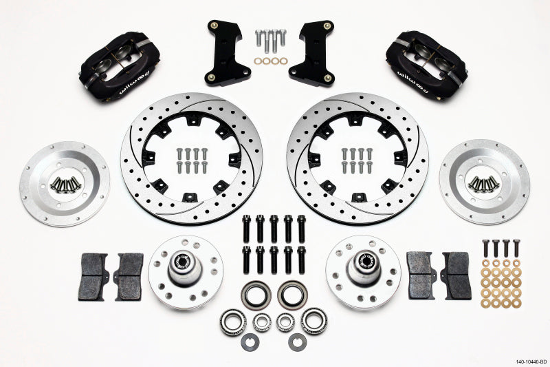 Wilwood WIL140-10440-BD Front Disc Brake Kit 74-78 Pinto/Mustang