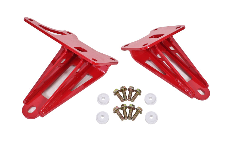 BMR Suspension MM008R BMR 11-17 S197 Mustang Motor Mount Brackets - Red