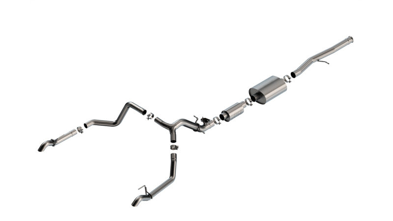 Borla 141003 2024 Chevrolet/GMC 1500 ZR2 & AT4X 6.2L V8 4WD 4DR S-TYPE Catback Exhaust w/ Turndown Tips