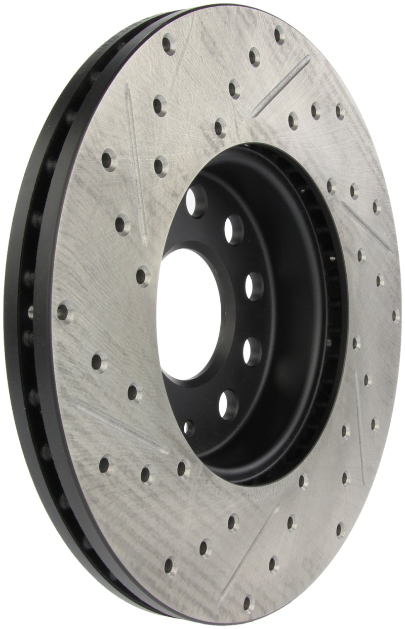 Stoptech 127.33110L StopTech Slotted & Drilled Sport Brake Rotor