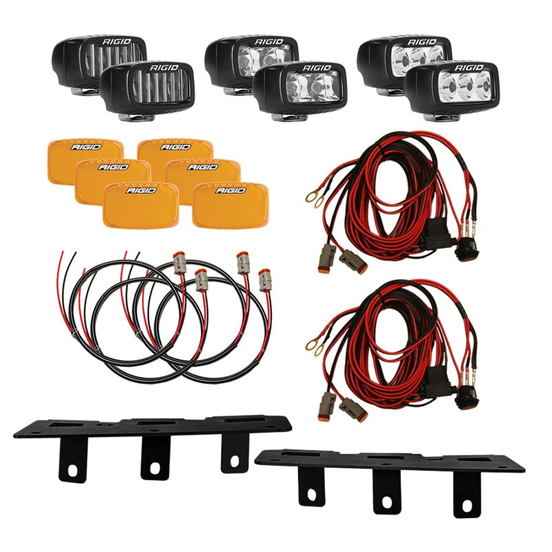 Rigid Industries 46731 2021+ Ford Mod Bumper Triple SR-M Fog Light Kit