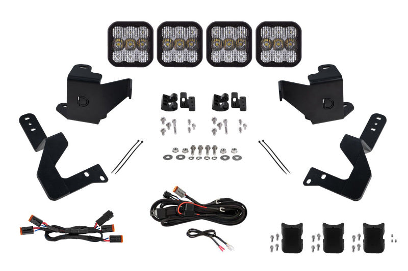 Diode Dynamics DD7409 2022 Toyota Tundra SS5 Grille CrossLink Lightbar Kit - Pro White Combo