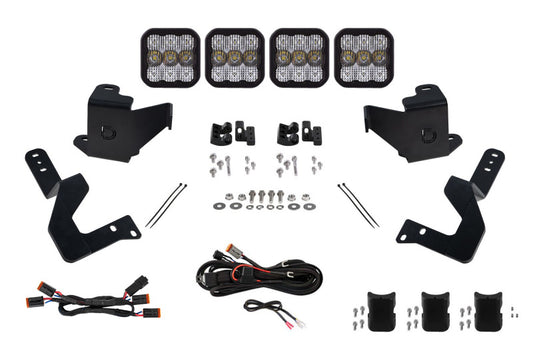 Diode Dynamics DD7409 2022 Toyota Tundra SS5 Grille CrossLink Lightbar Kit - Pro White Combo