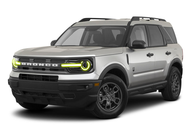 ORACLE Lighting 1454-504 Oracle 2021 Ford Bronco Sport RGB+W Headlight DRL + Halo - w/ Simple Controller SEE WARRANTY