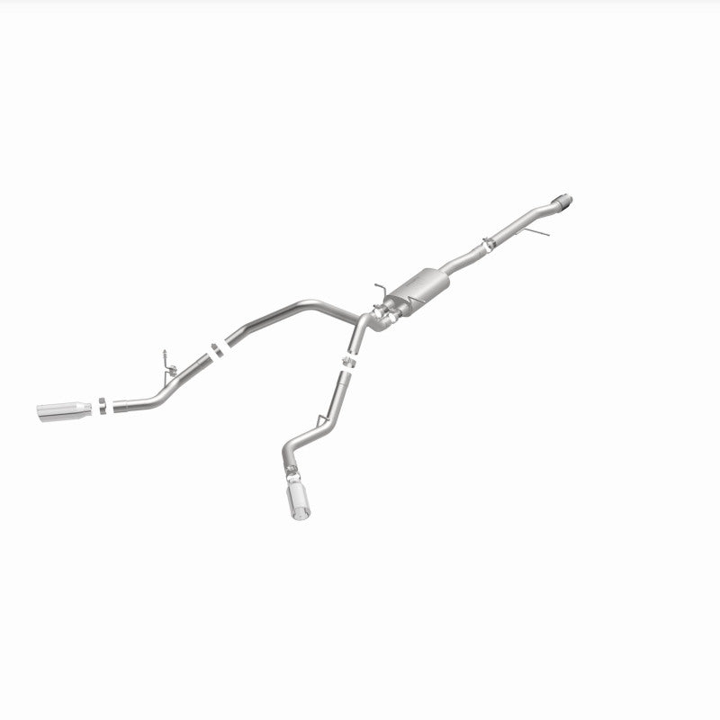 Magnaflow 15269 14 Chev Silverado V8 5.3L CC/EC Cab Dual Split Behind Rear Tires Exit SS Cat Back Perf Exh
