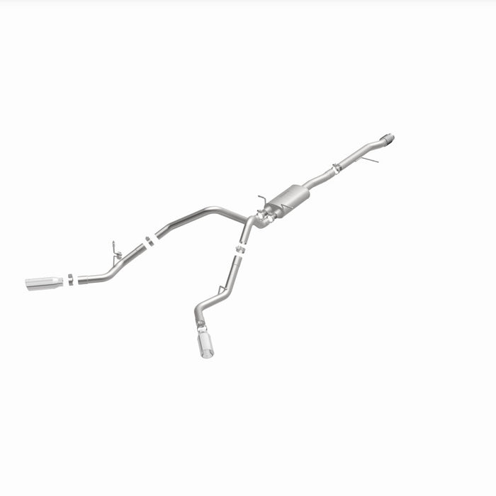 Magnaflow 15269 14 Chev Silverado V8 5.3L CC/EC Cab Dual Split Behind Rear Tires Exit SS Cat Back Perf Exh