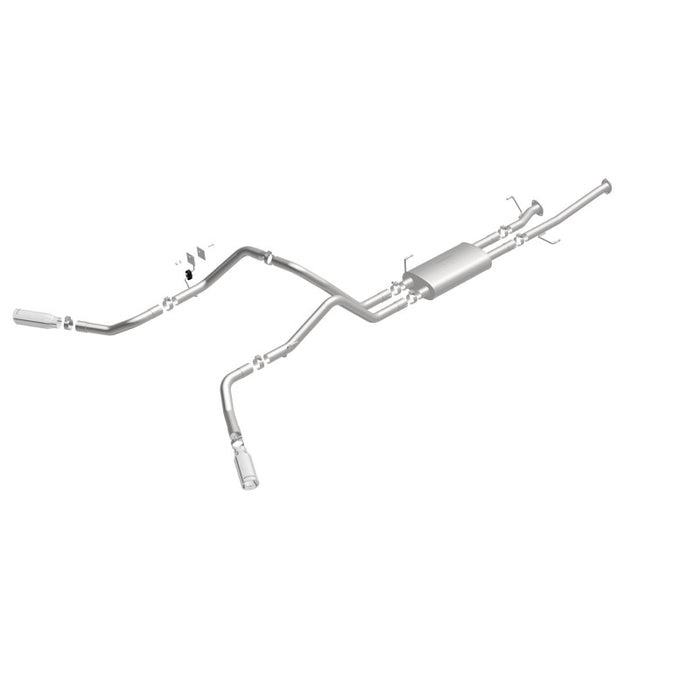 Magnaflow 19232 MagnaFlow Cat-Back 10-15 Toyota Tundra SC LB / CC SB 4.6L/5.7L V8 SS 2.5 Dual Split Rear 4in Tip