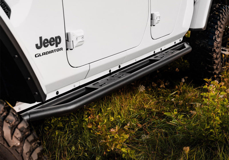 Rampage 88736 20-22 Jeep Gladiator SRS Sidebar Rock Crawler Steps - Black