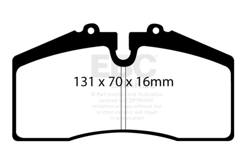 EBC DP41014R 05+ Ford Saleen Mustang Brembo front calipers Yellowstuff Front Brake Pads