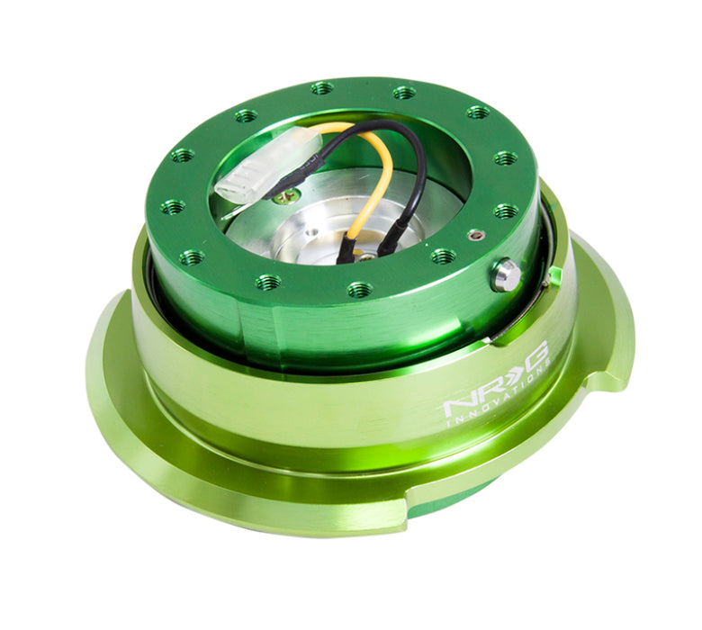 NRG SRK-280GN Quick Release Kit Gen 2.8 - Green Body / Titanium Chrome Ring