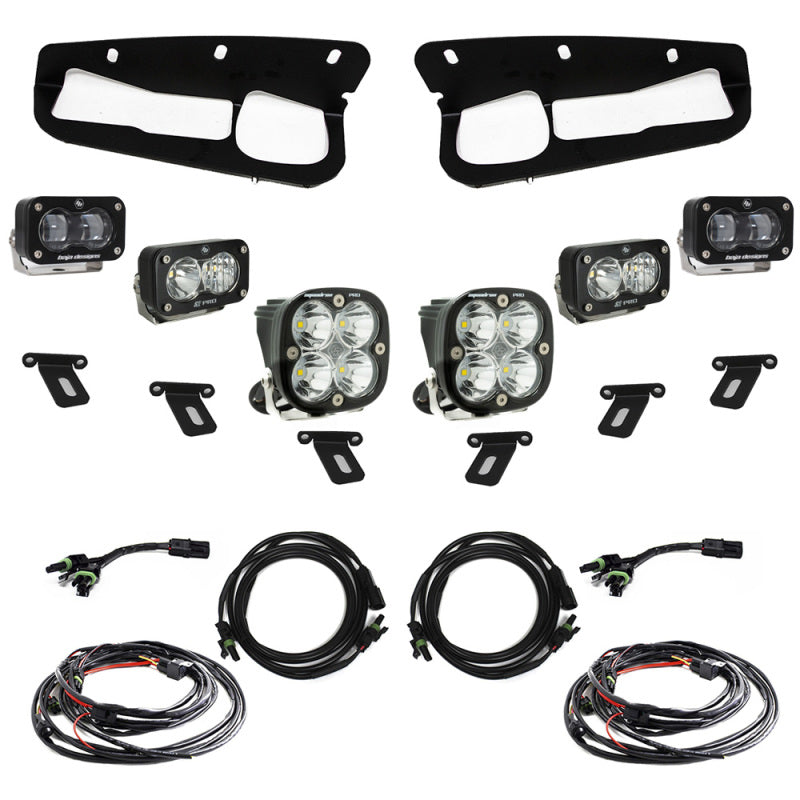 Baja Designs 448175 21-22 Ford Bronco w/Steel Bumper S2 SAE Pro Fog Pocket Light Kit - Clear