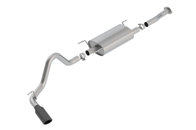 Borla 140680BC 16-18 Toyota Tacoma 3.5L AT 4DR CC Short Bed S-Type SS Catback Exhaust - Black Chrome Tip
