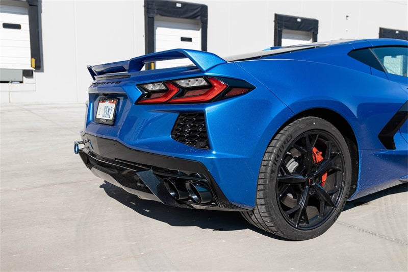 CORSA Performance 21103BLK Corsa 20-25 Corvette C8 3in Valved Cat-Back 4.5in Blk Quad Tips Fits Factory Perf Exhaust DeletesAFM