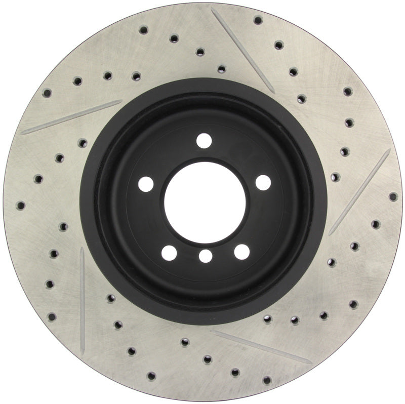 Stoptech 127.34071R StopTech 08-09 BMW 535 Series / 04-09 545i/550i/645Ci/650i Slotted & Drilled Right Front Rotor