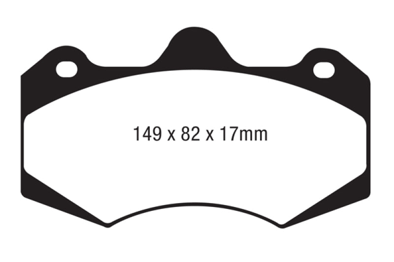 EBC DP4062R AP Racing Caliper CP7040 Yellowstuff Brake Pads