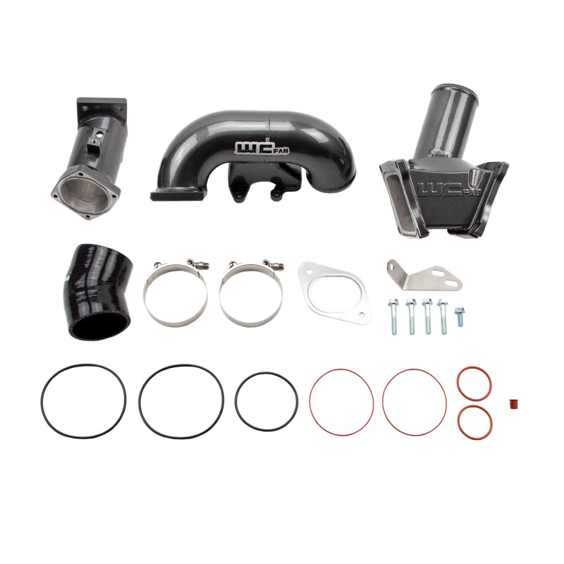 Wehrli WCF100164-GB 2007.5-2010 LMM Duramax High Flow 3in Y-Bridge Kit- Gloss Black