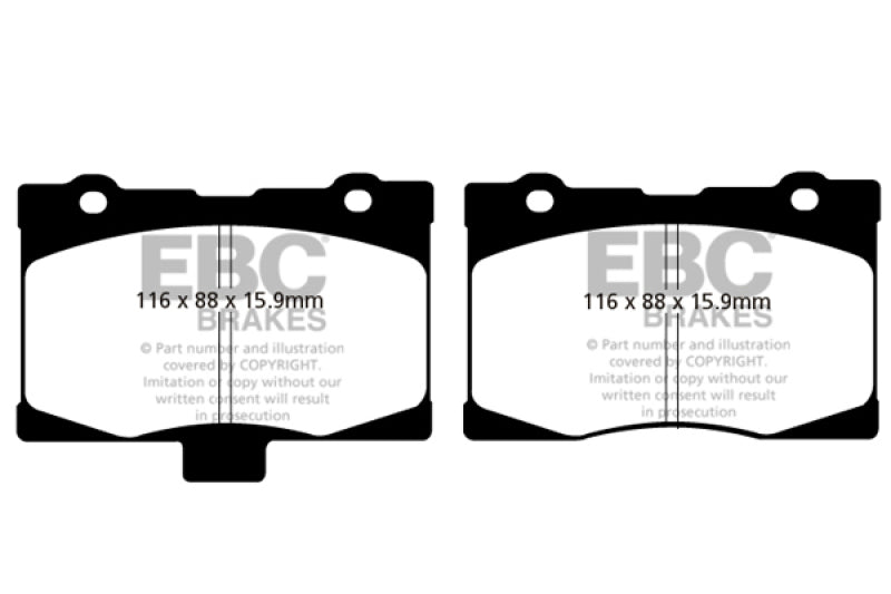 EBC DP41735R 05-08 Acura RL 3.5 Yellowstuff Front Brake Pads