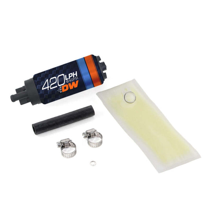 DeatschWerks 9-421-0846 Deatschwerks DW420 Series 420lph In-Tank Fuel Pump w/ Install Kit For Integra 94-01 and Civic 92-00