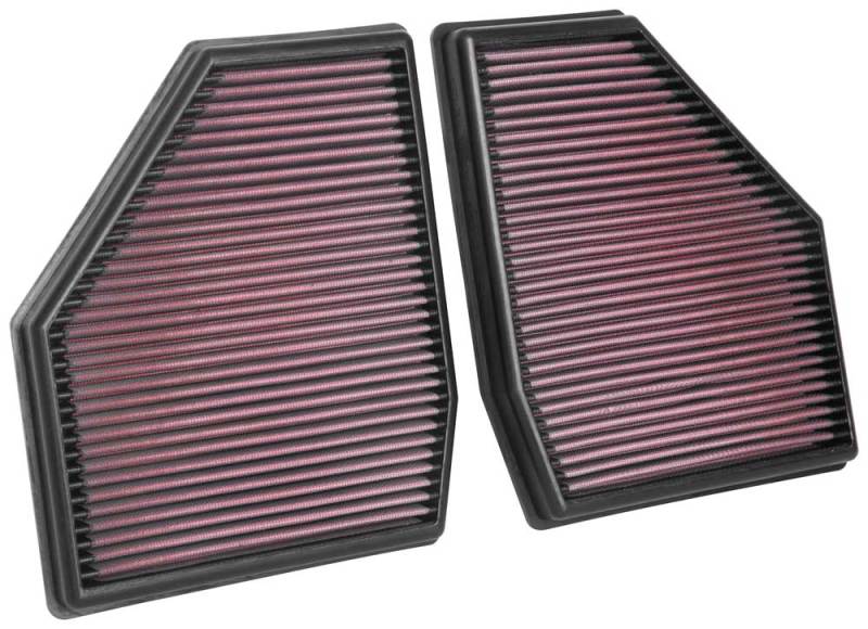 K&N Engineering 33-3128 K&N 18-19 BMW M5 V8 4.4L F/I Turbo Replacement Air Filter (Two Per Box)