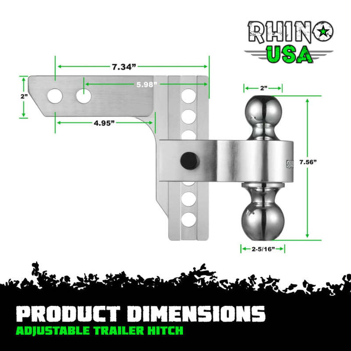 Rhino USA RG-HTDROP2-SVR RSA Hitch Accessories