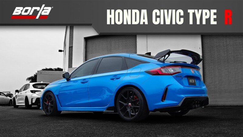 Borla 140927CB 2023 Honda Civic Type R MT ATAK Catback Exhaust w/ 4in Ceramic Black Tips