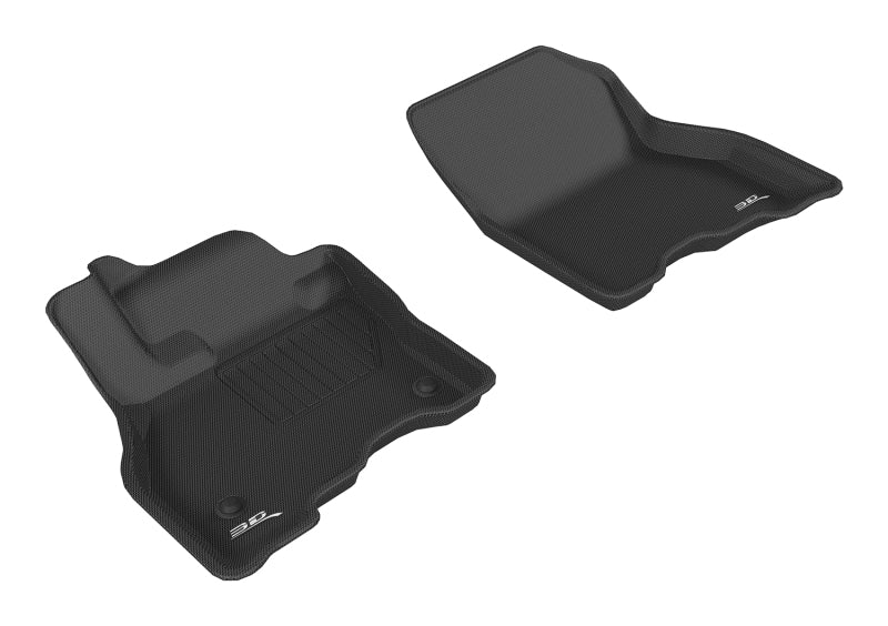 3D MAXpider L1NS09311509 2013-2019 Nissan Leaf Kagu 1st Row Floormat - Black
