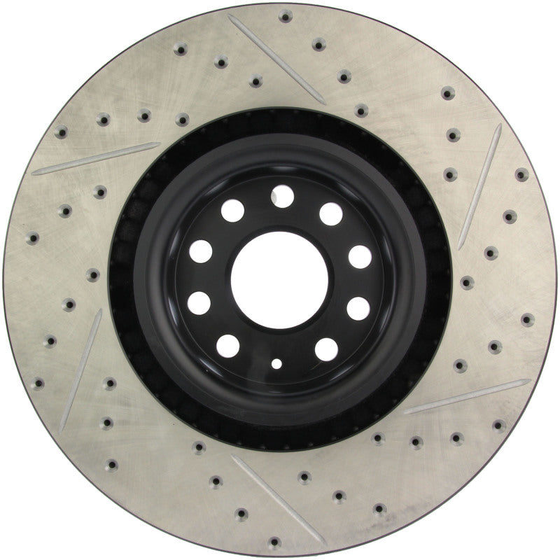 Stoptech 127.33112R StopTech 09 VW Passat CC / 06-09 Passat Slotted & Drilled Right Front Rotor