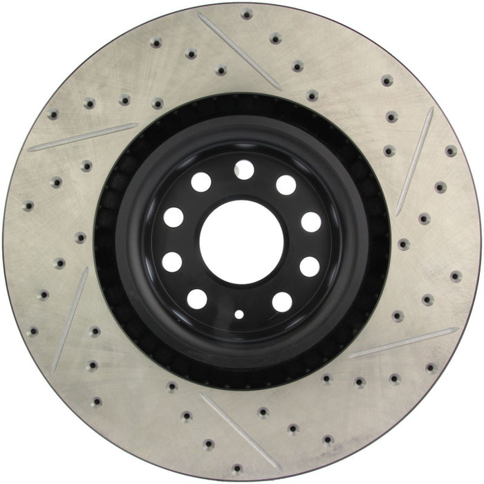 Stoptech 127.33112R StopTech 09 VW Passat CC / 06-09 Passat Slotted & Drilled Right Front Rotor