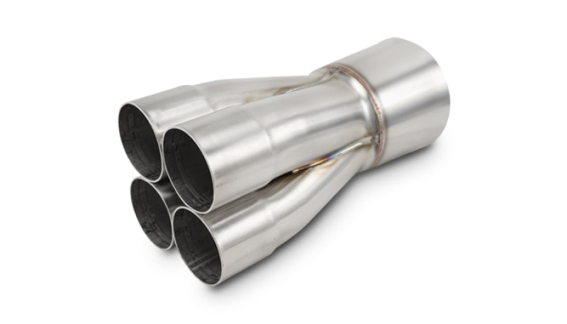 Vibrant 10317 4-1 SS Merge Collectors (2-1/4in Inlet Slipover ID 4in Merge Outlet OD) - Sold Individually