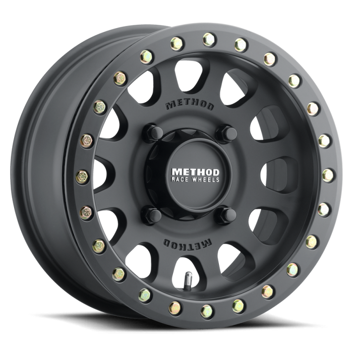 Method Wheels MR40156012551B Method MR401 UTV Beadlock 15x6 / 5+1/49mm Offset / 5x4.5 / 72mm CB Matte Black Wheel
