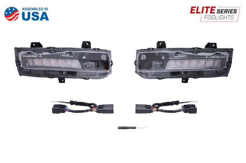 Diode Dynamics DD5132 Elite Series Combination Fog Lamp for 18-21 Ford Mustang - Cool - White (Pair)