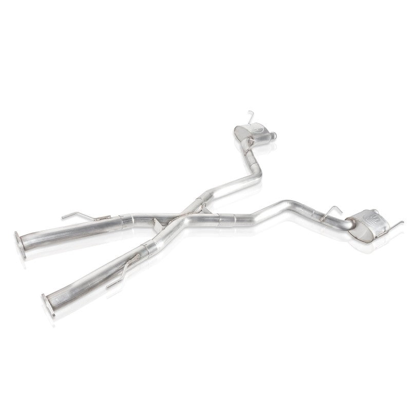 Stainless Works JEEP1862CB-S 2018 Jeep TrackHawk 6.2L 3in Catback System X-Pipe Turbo S-Tube Muffler Stock Exit