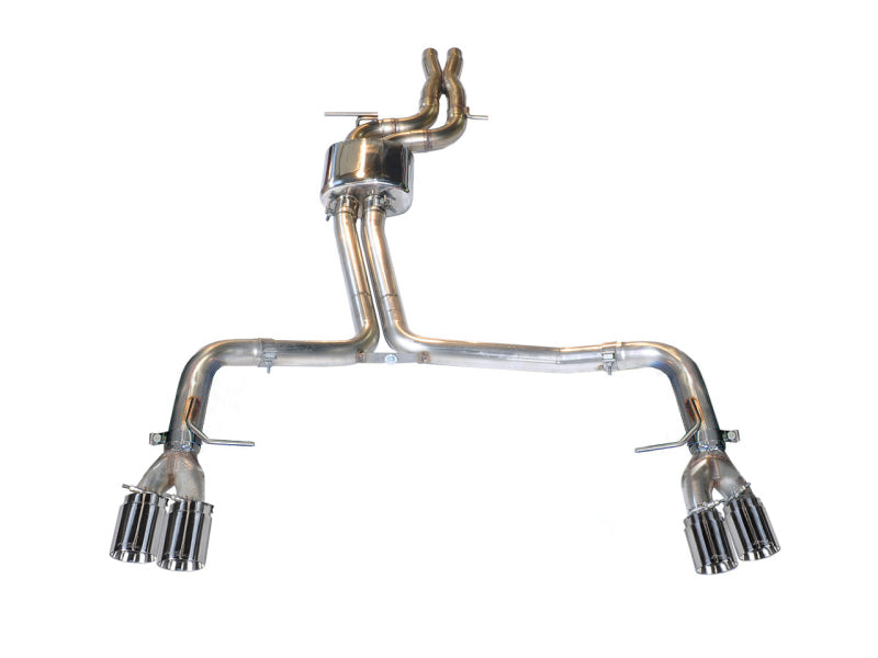 AWE Tuning 3010-42052 Audi B8.5 S5 3.0T Track Edition Exhaust - Chrome Silver Tips (102mm)