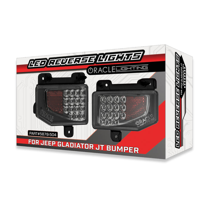 ORACLE Lighting 5881-504 Oracle Jeep Gladiator JT Rear Bumper LED Reverse Lights w/ Plug & Play Harness - 6000K