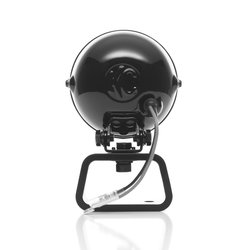 KC HiLiTES 490 Rally 400 4in. Round Halogen Light 55w Spread Beam (Pair Pack System) - Black