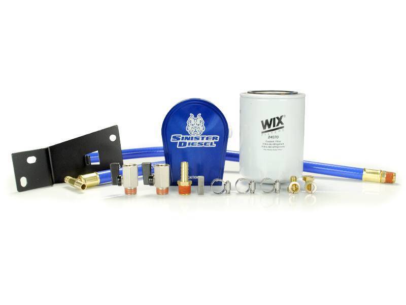 Sinister Diesel SD-COOLFIL-7.3-W 99-03 Ford 7.3L Powerstroke Coolant Filtration System w/ Wix Filter