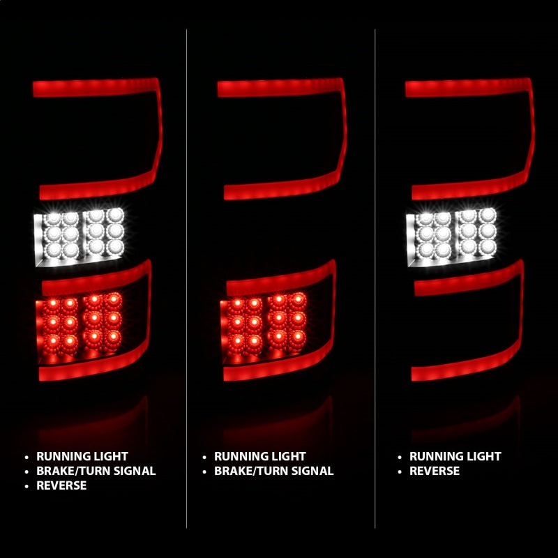 ANZO 321338 18-19 Ford F-150 LED Taillights Black