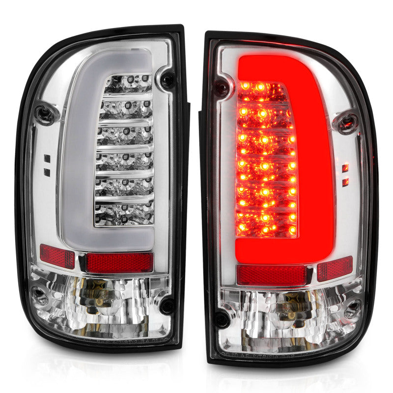 ANZO 311355 95-00 Toyota Tacoma LED Taillights Chrome Housing Clear Lens (Pair)