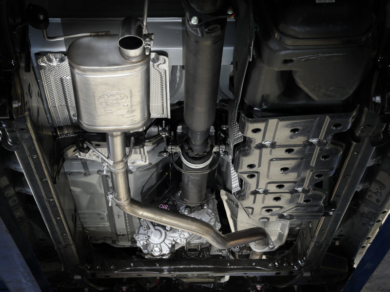 aFe 49-46073 2024 Toyota Tacoma L4-2.4L ROCK BASHER 2.5in 409 Stainless Steel Cat-Back Exhaust System