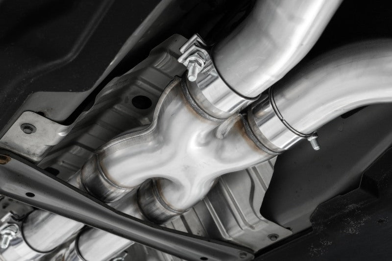 MBRP S4406304 17+ Infiniti Q60 3.0L RWD/AWD 3in Cat-Back Dual Split Rear Street Version w/4.5in OD Tips -T304