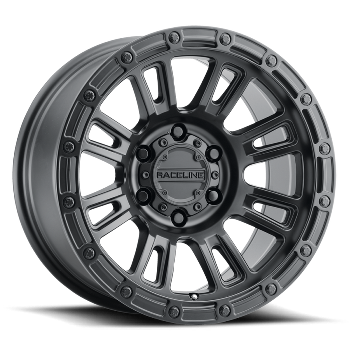 Raceline 956B-79081-12 956B Compass 17x9in / 8x170 BP / -12mm Offset / 125.2mm Bore - Satin Black Wheel