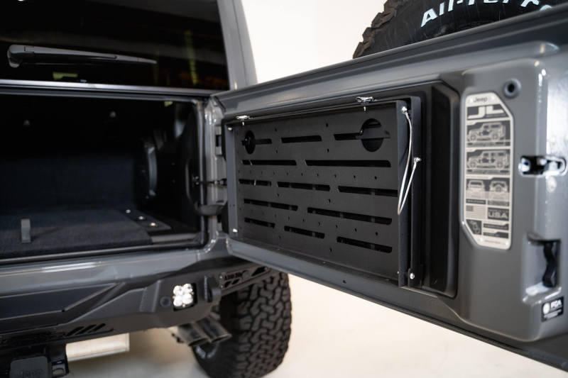 DV8 Offroad TTJL-01 DV8 Jeep JL Tailgate Mounted Table (Trail Table) - Black