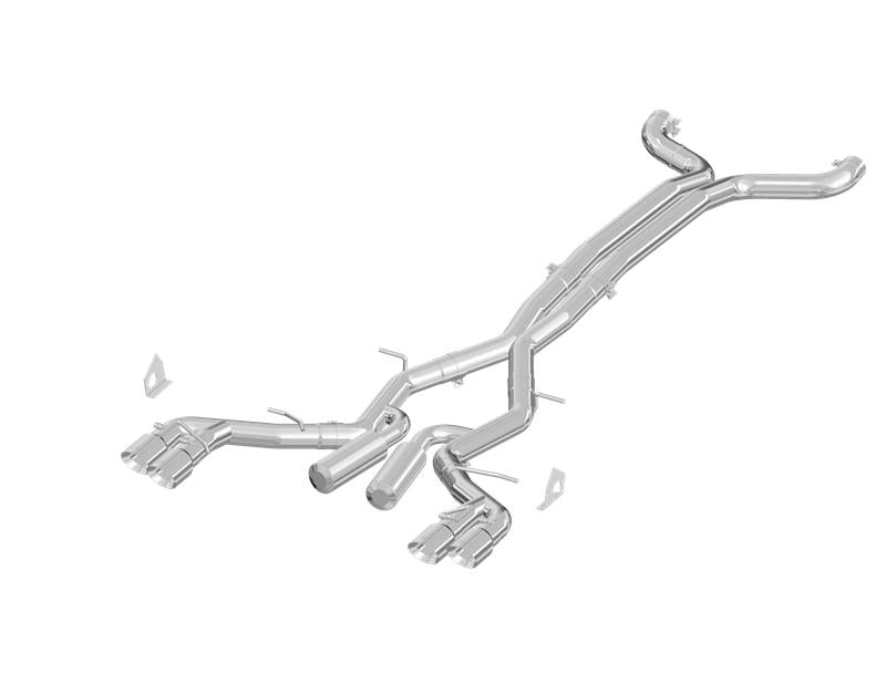 MBRP S7033AL 2016 Chevy Camaro V8 6.2L 6spd 3in Alum Race Dual Cat Back w/ 4.5in Quad Dual Wall Tips