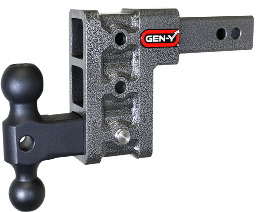 GEN-Y Hitch GH-313 Gen-Y Mega Duty 2in Shank 5in Drop 1.5K TW 10K Hitch w/GH-031 Dual-Ball
