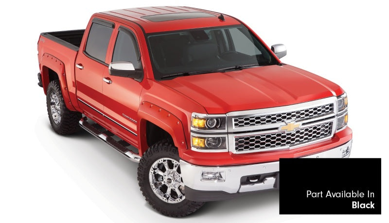 Bushwacker 40959-34 16-18 Chevy Silverado 1500 Fleetside Pocket Style Flares 4pc 69.3in Bed - Black